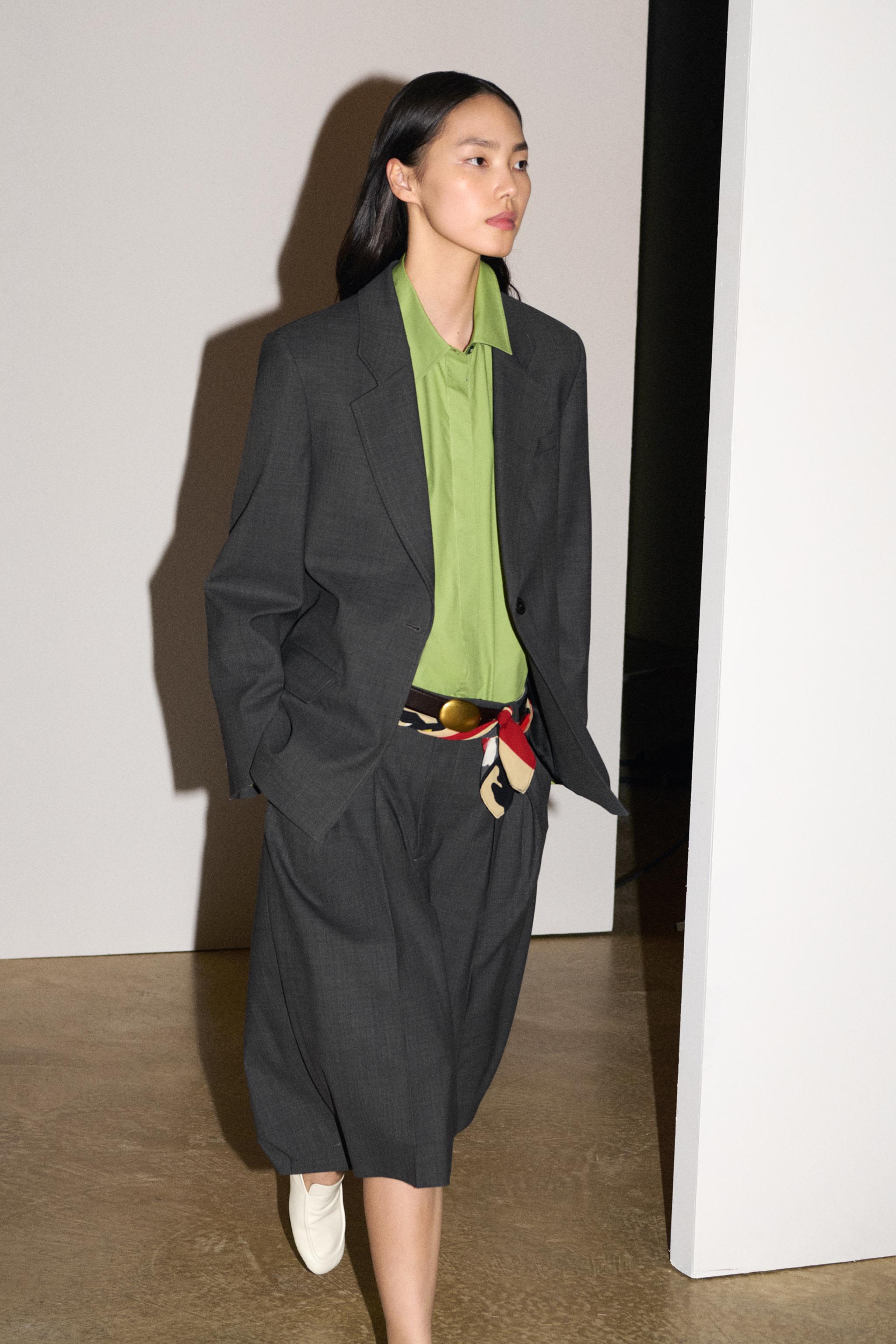 STRAIGHT WOOL-BLEND BLAZER ZW COLLECTION